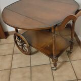Desserte en bois sur roues