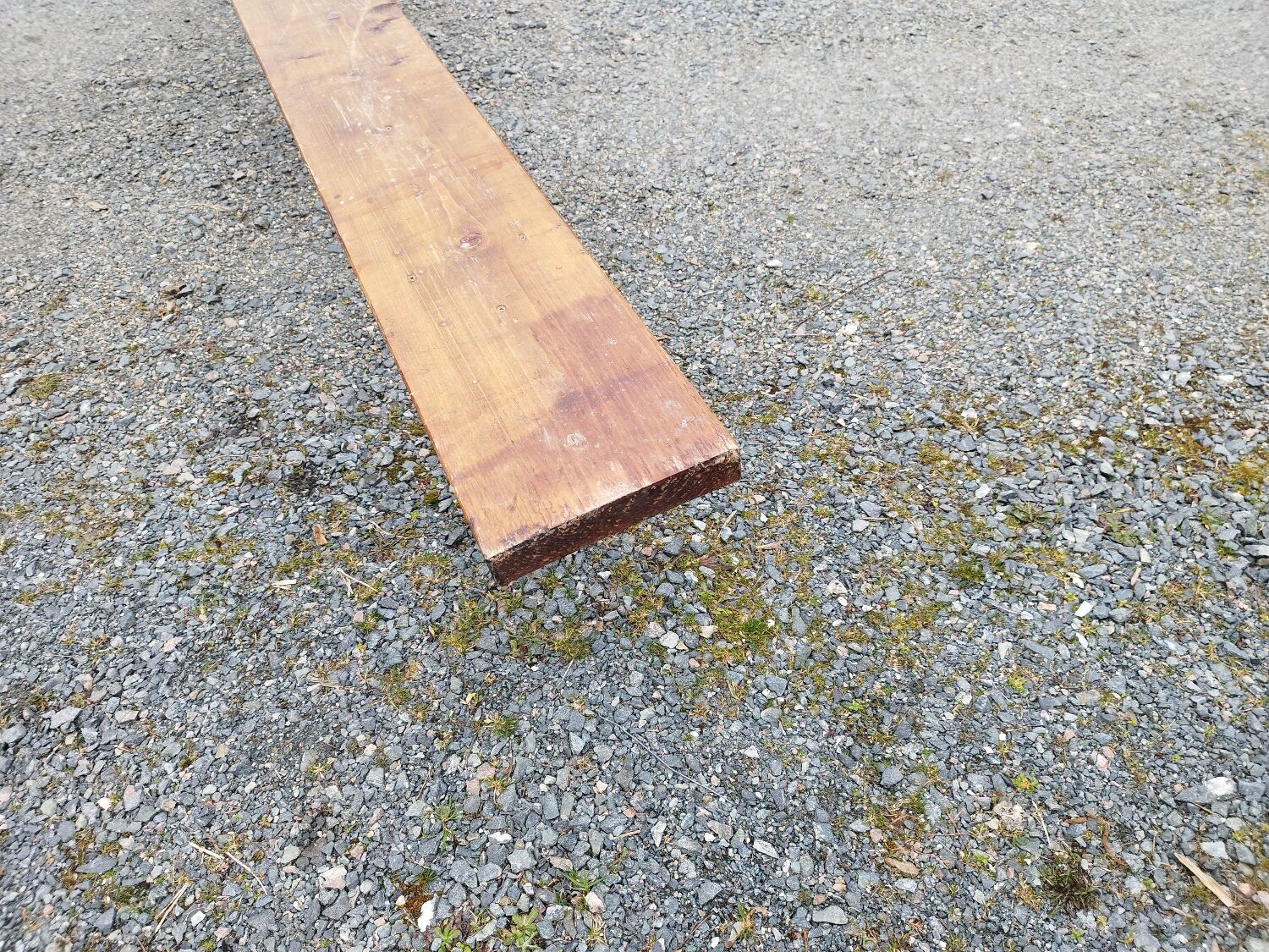 Bench 3m50 wooden threshing firm