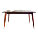 Extendable dining table compass feet