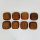 Lot de 8 ramequins  scandinave en teck