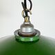 Industrial Green Enamel Light, 1950s