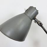 Large Grey Industrial Workshop Table Lamp, 1960s