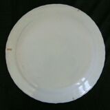 Earthenware plate with polychrome floral decoration XIXth