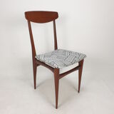 Set of 6 Mid Century Italian Teak Dining Chairs, 1950s