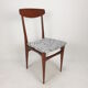 Set of 6 Mid Century Italian Teak Dining Chairs, 1950s