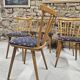 Lot of 6 bistro bar chairs from the 1960s