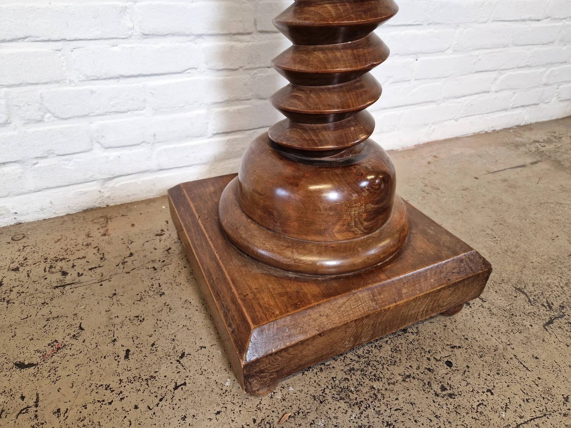 Antique wine press plant stand, France 1940s