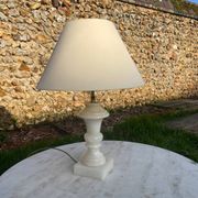 Vintage alabaster lamp base 1970