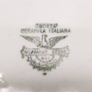 Assiette plate de Guido Andlovitz pour Laveno, Italie