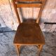 Ancienne chaise bistrot baumann bois clair vintage #a566