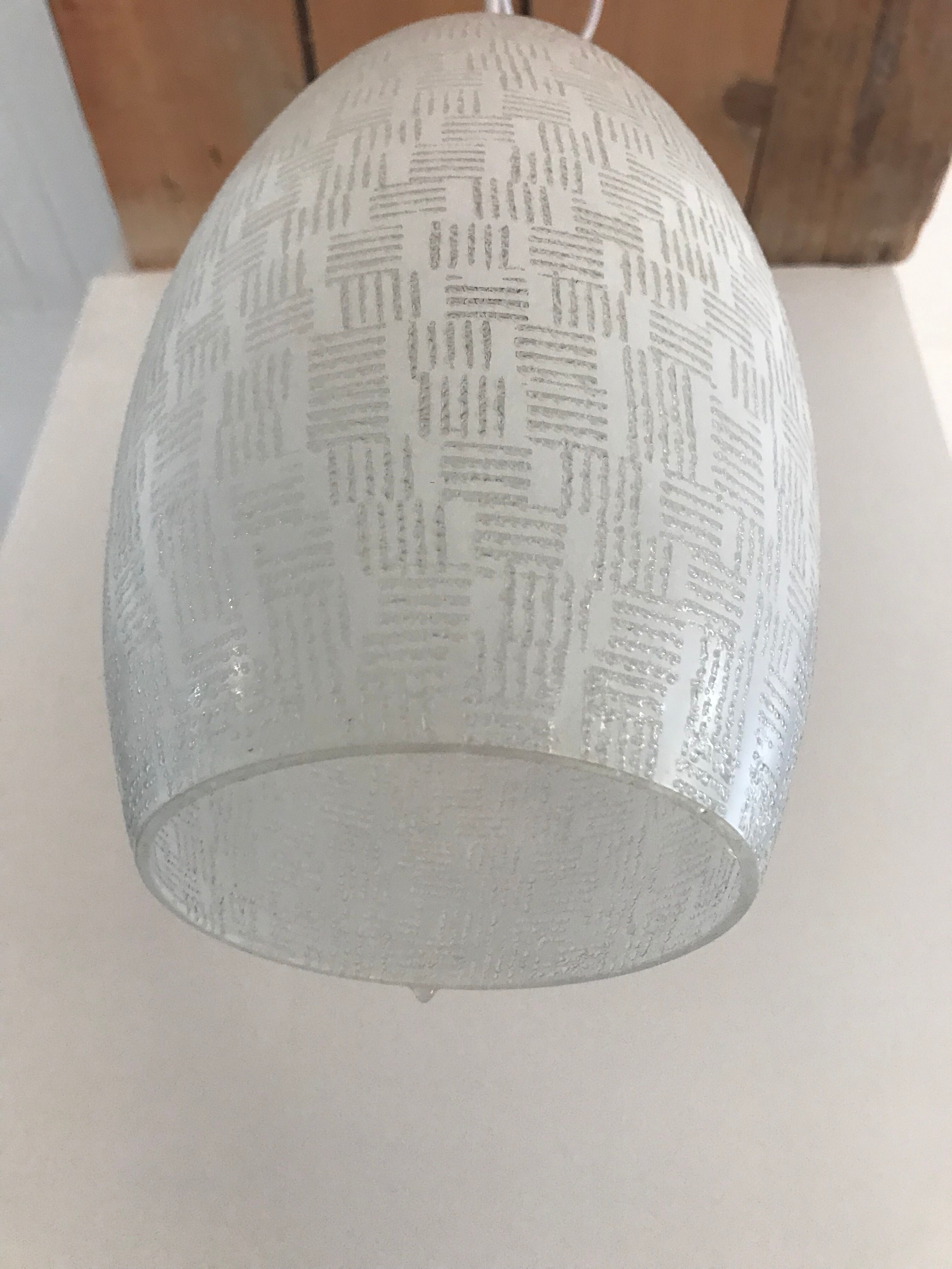 Opaline chandelier from the 70s