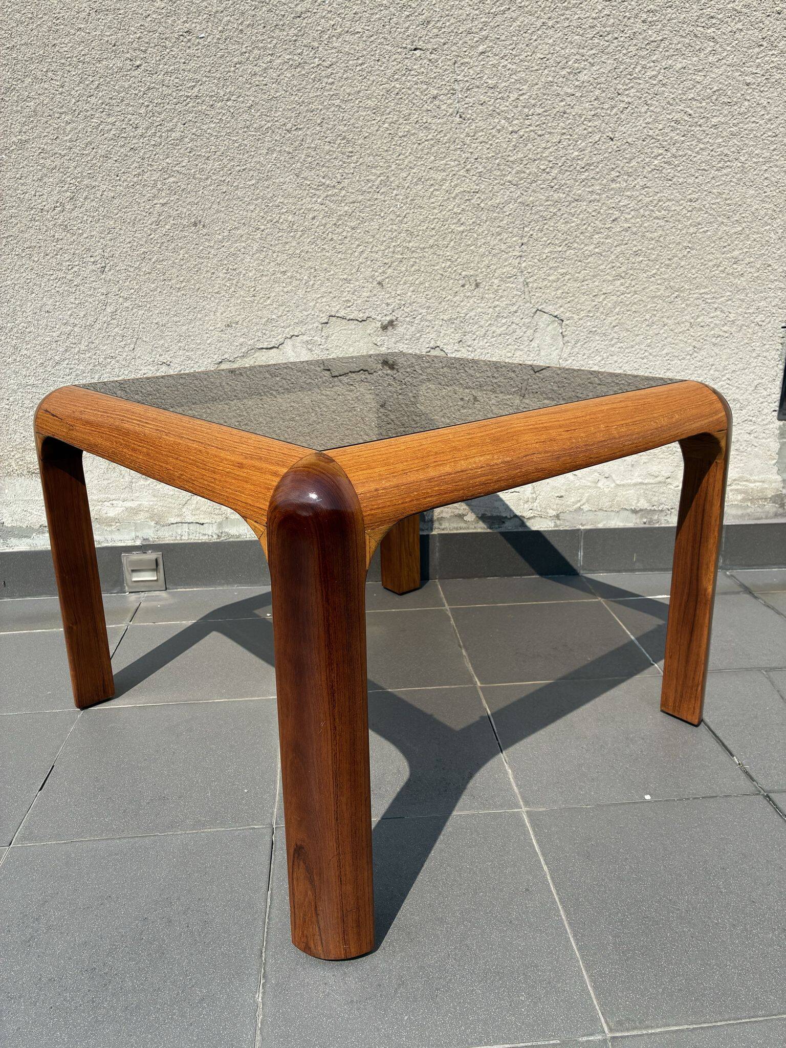 Danish coffee table in oak and teak, 1970s