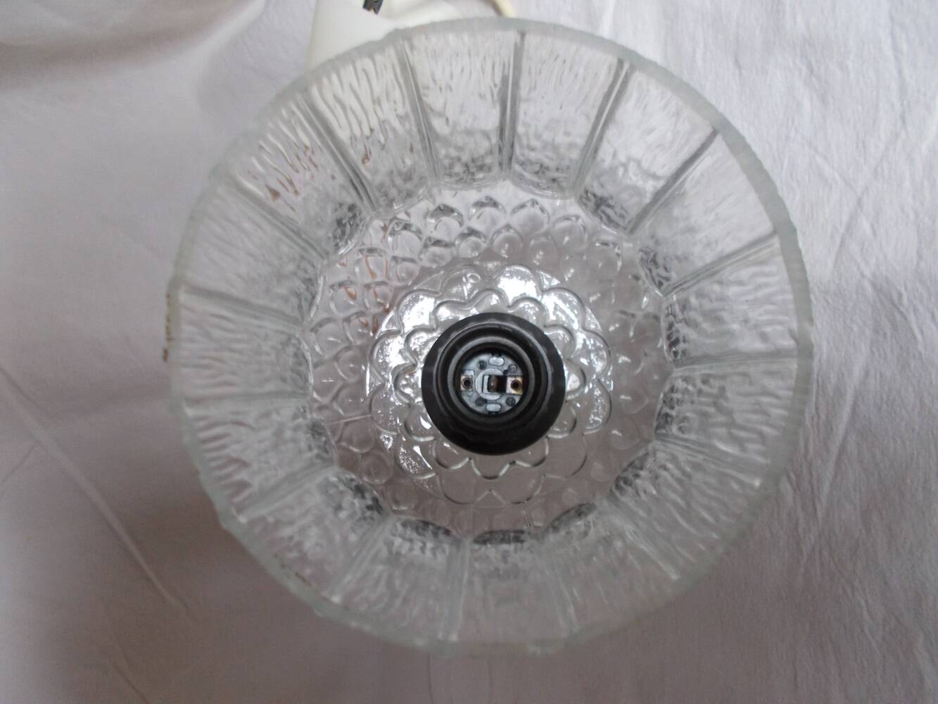 Vintage glass pendant light