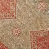 3x12 Vintage Oushak Runner Rug, Antique Rug, Hallway Runner Rug, 82x365Cm