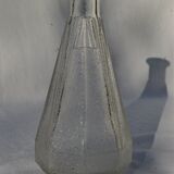 Ancien pichet carafe pot à eau de bistrot en verre moulé 1950s