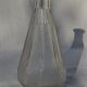 Former pitcher carafe bistro water pot in molded glass 1950s