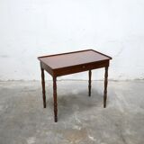 Vintage wooden desk side table