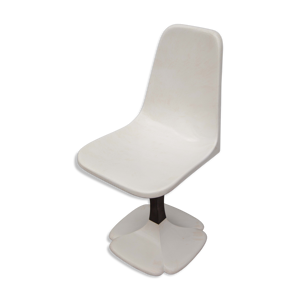 Chaise pied tulipe en fibre de verre, chaise gautier