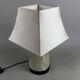 Murano glass table lamp Visa G Luce opaline modernist design from the 90s.