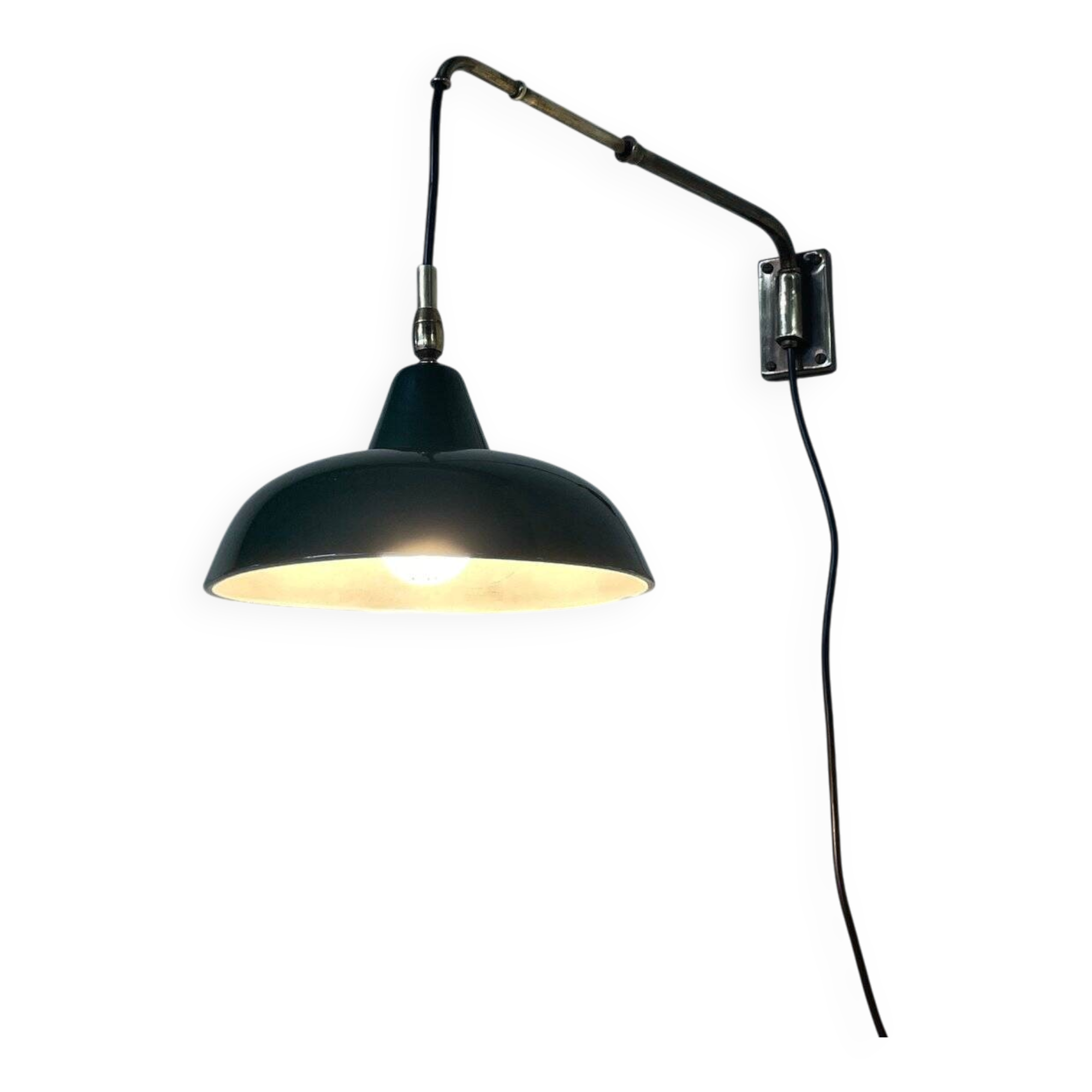 Small wall lamp with extendable arm, 1940s-1950s.