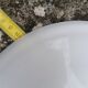 White opaline lampshade from the 1940s