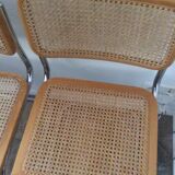 Lot of 4 chairs Marcel Breuer Cesca B32