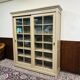Country Classic oak Bookcase with sliding doors