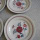 6 vintage Céranord St Amand flat plates from the 50s