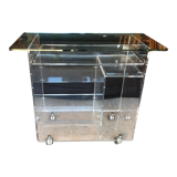 David Lange vintage plexiglass table