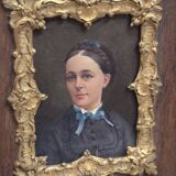 Oil on panel, 19th century