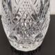 Lorraine cast crystal cylindrical vase with flared neck
