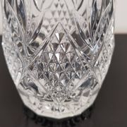 Vase cylindrique à col évasé en cristal moulé Lorraine