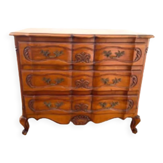 Chest of drawers in cherry wood Louis XV style