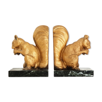 Vintage squirrel bookends 1950