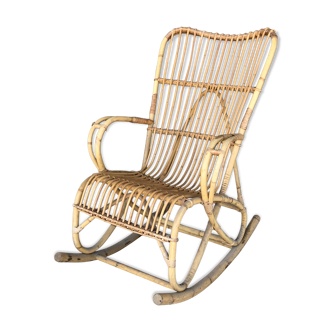 Rattan rocking-chair