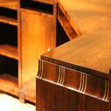 Art Deco Veneer Writing Desk or Vanity Table, 1920s