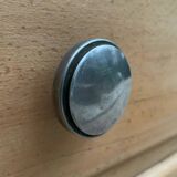 Armoire parisienne asymétrique bois brut 1950