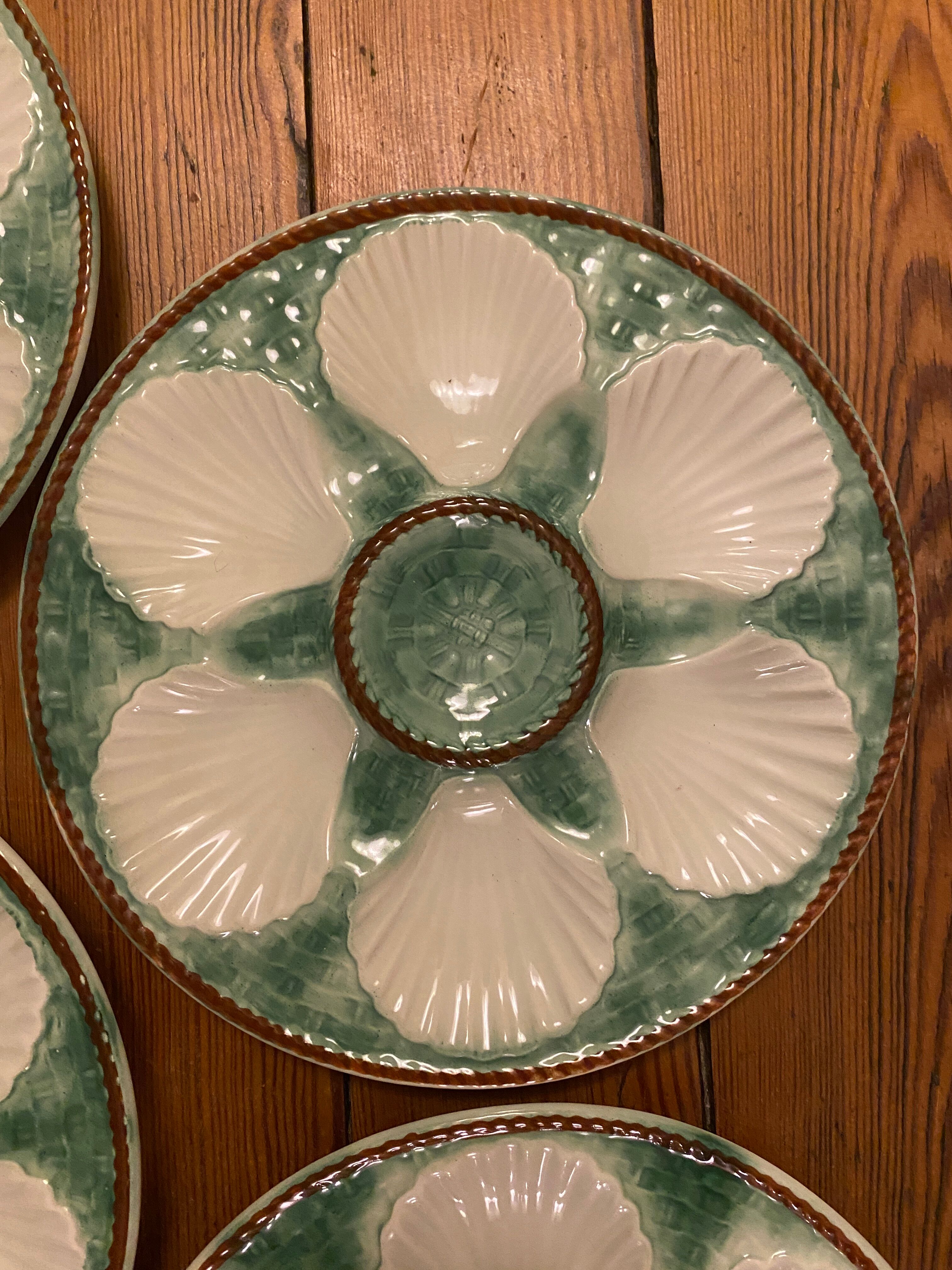Set de 4 assiettes à huîtres Longchamp