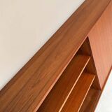 Vintage wooden sideboard with sliding door