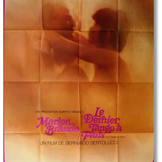 Cinema original poster of 1972.Dernier tango in paris, Marlon Brando, Bernardo Bertolucci