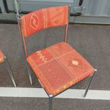 Set of 4 vintage chrome antique chairs