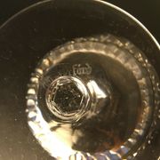 Lot of six glasses waterford crystal champagne alana pattern glasses crystal cup