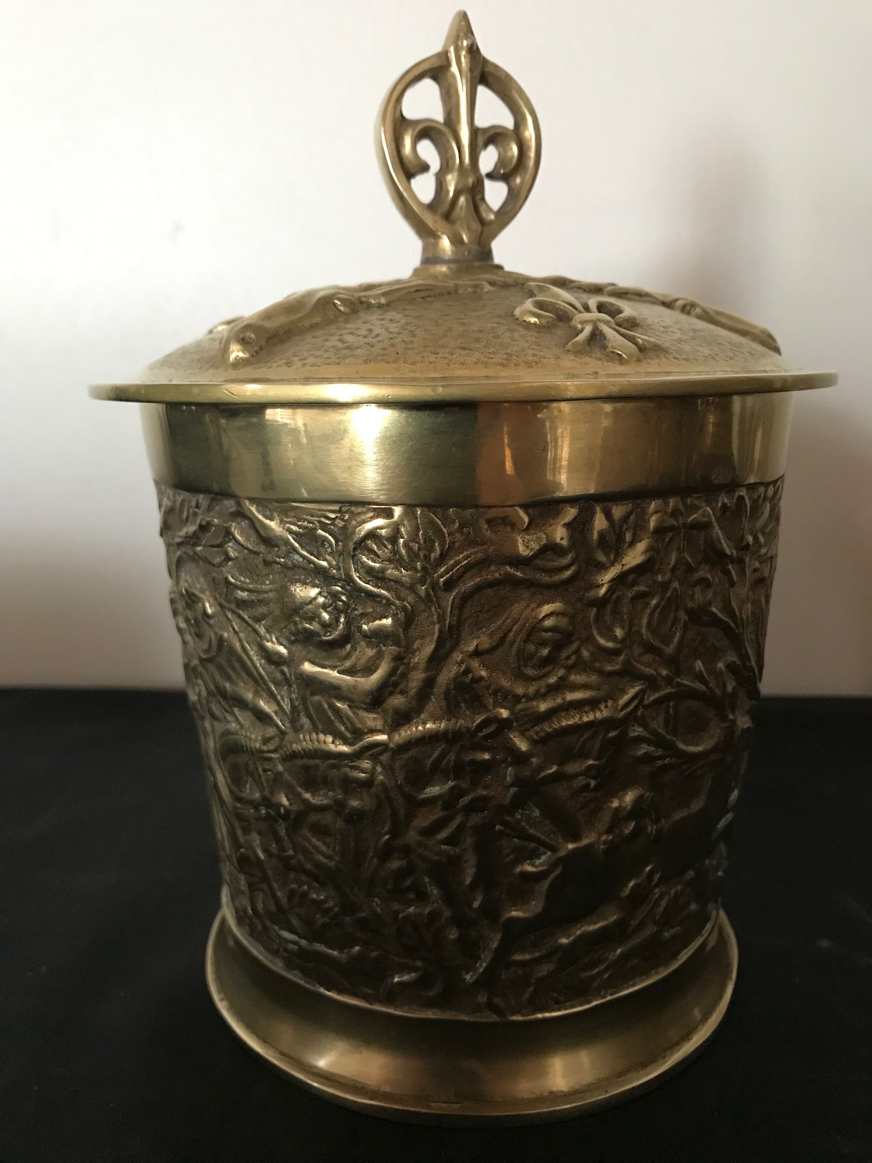 Max Le Verrier bronze tobacco pot