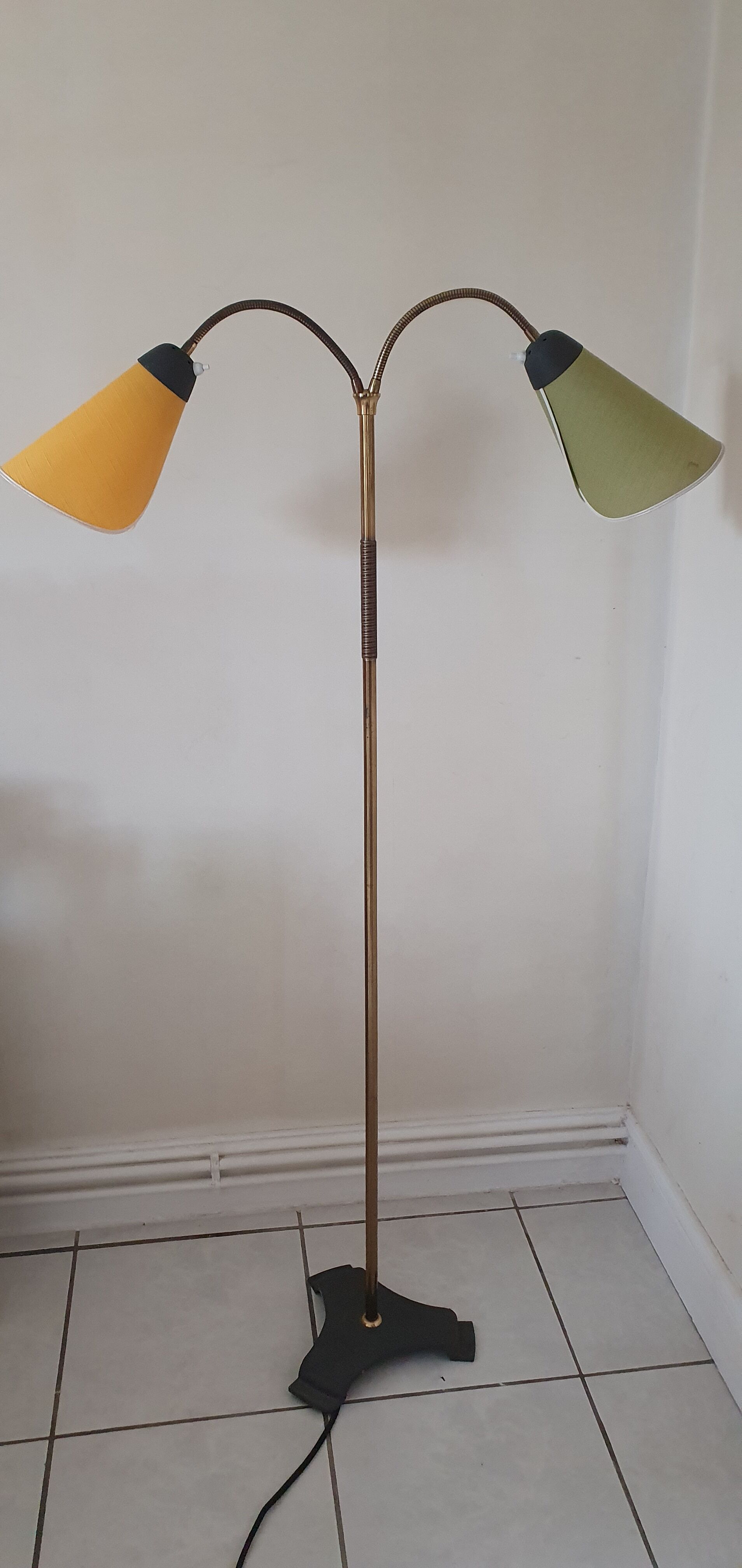 Adjustable floor lamp from the 1950s to 1960s
