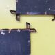 Duo de cadres vintage en laiton