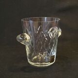 Old ice bucket ice cubes crystal cut braces Cristallerie Hartzviller