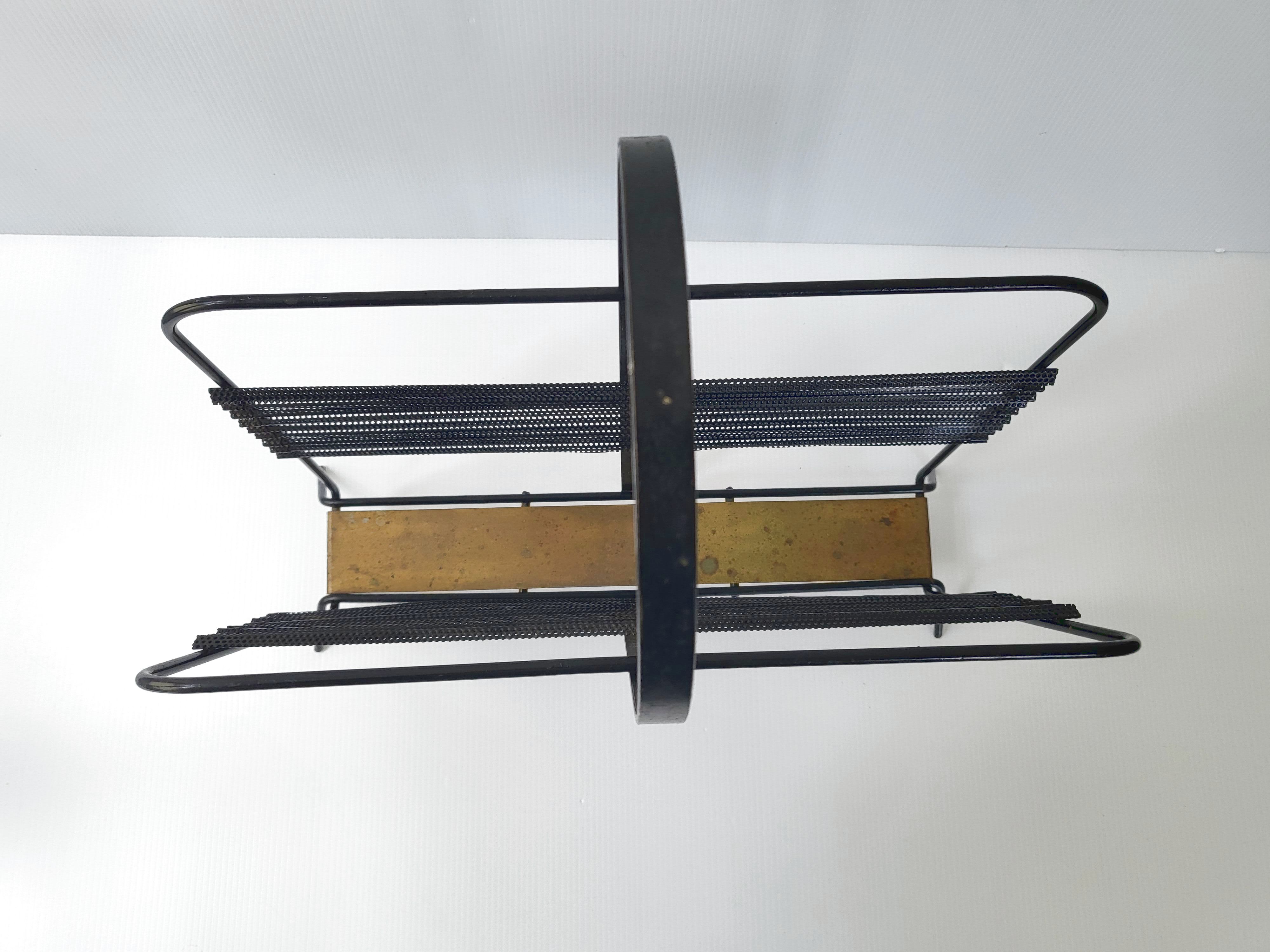 Vintage magazine holders by Mathieu Matégot, model "Harper's", 1950