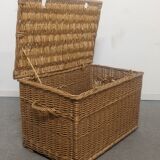 Trunk or XXL wicker chest of the 50s / 60s