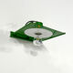 Green metal wall lamp 1970s