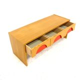 Commode basse scandinave en pin, Suède, 1960